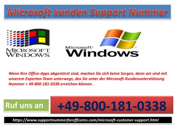 Wie hilft Ihnen Microsoft Kunden Support Nummer 49-800-181-0338, Office zu konfigurieren?