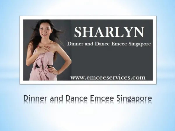 Hire a Dinner and Dance Emcee Singapore