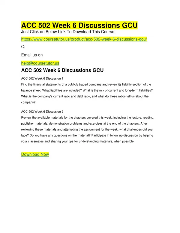 acc 502 week 6 discussions gcu just click
