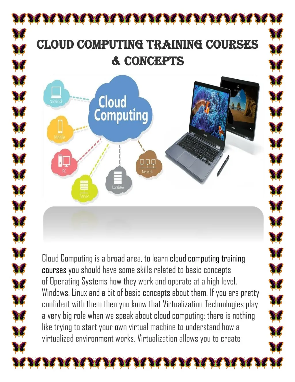 c clou loud computing training courses