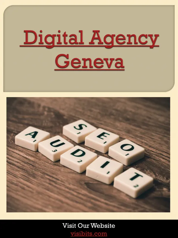 Digital Agency Geneva | Call -- 41 22 575 39 51 | visibits.com