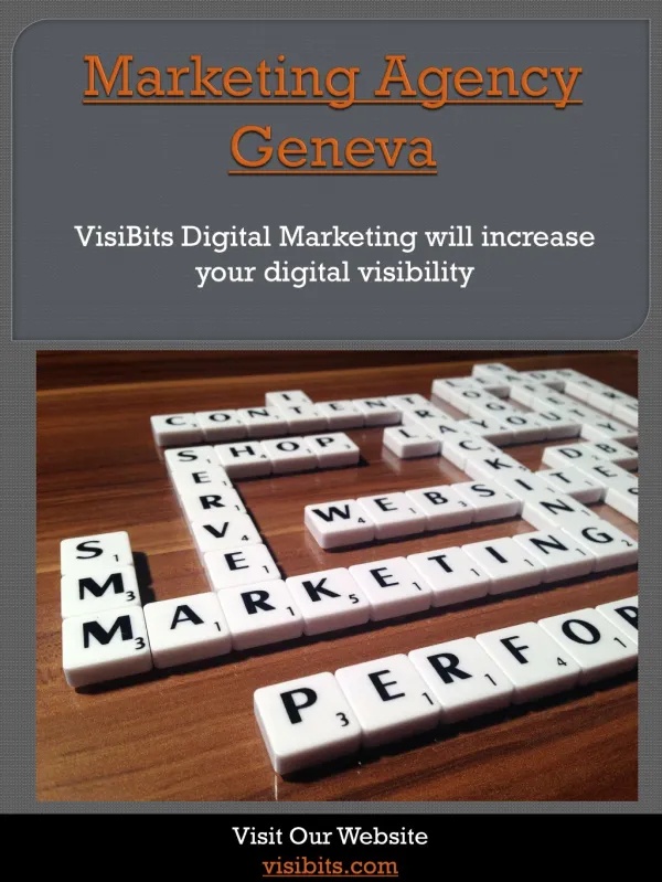 Marketing Agency Geneva | Call -- 41 22 575 39 51 | visibits.com