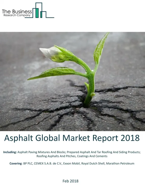 Asphalt Global Market Report 2018