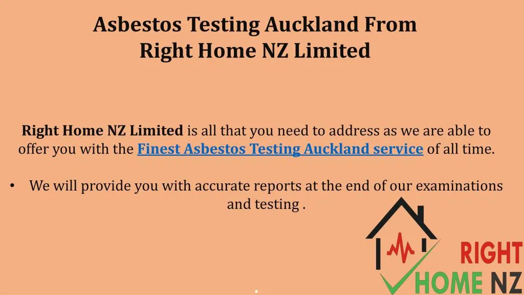 asbestos testing auckland from right home