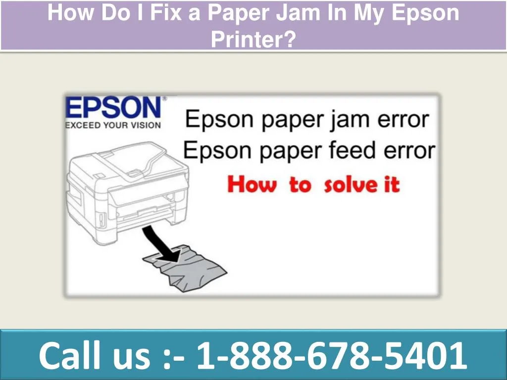 how do i fix a paper jam in my epson printer