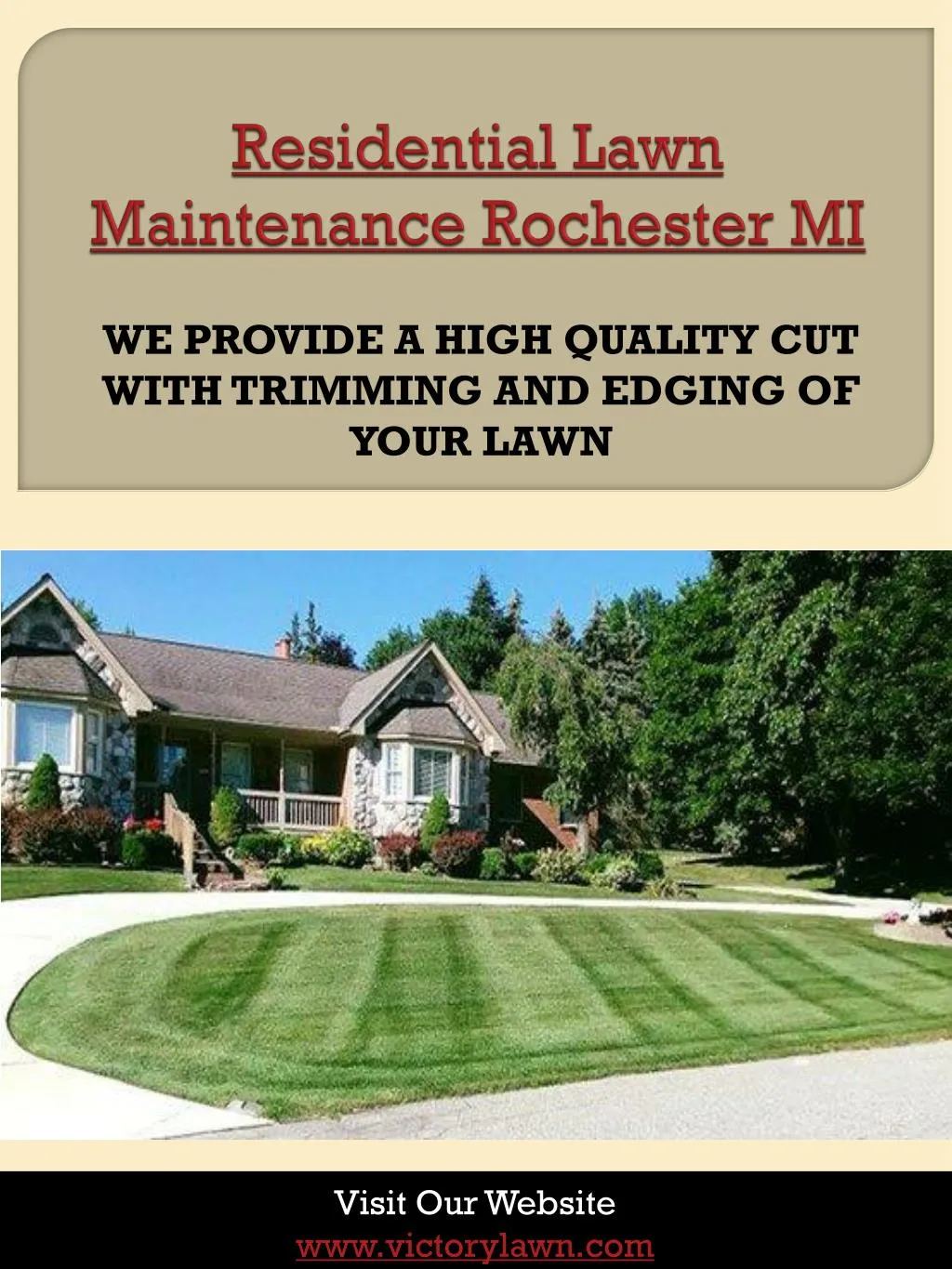 residential lawn maintenance rochester mi