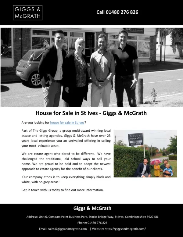 House for Sale in St Ives - Giggs & McGrath