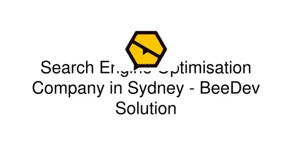 Search Engine Optimisation Company in Sydney - BeeDev Solution