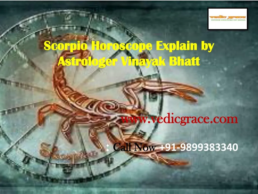 scorpio horoscope explain by astrologer vinayak bhatt