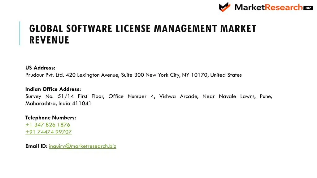 global software license management market revenue