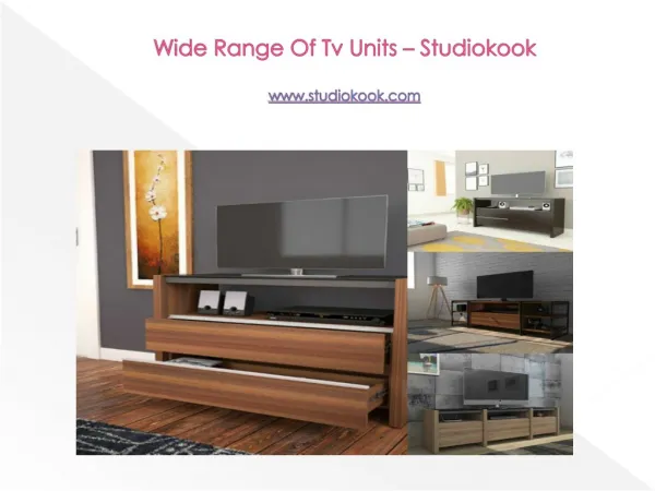 Buy Tv Units Online at Studiokook