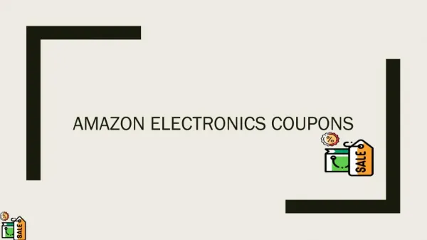 Amazon Electronics Coupons