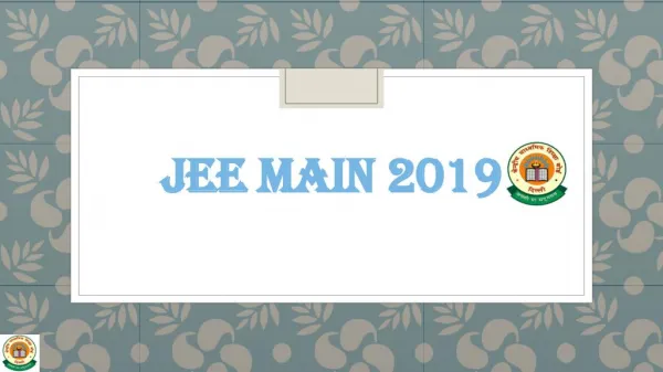 jee main 2019