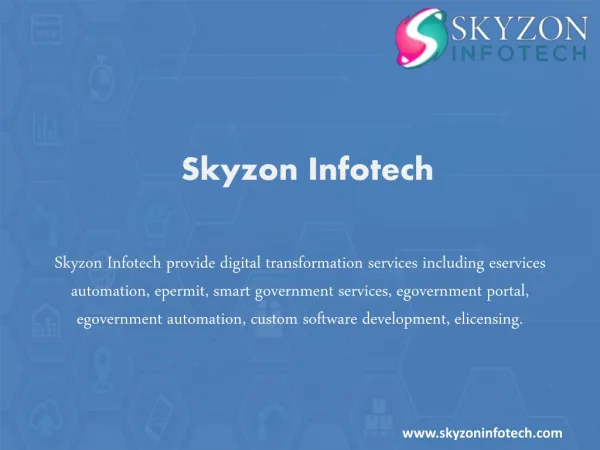 Digital Transformation Solution by Skyzon Infotech