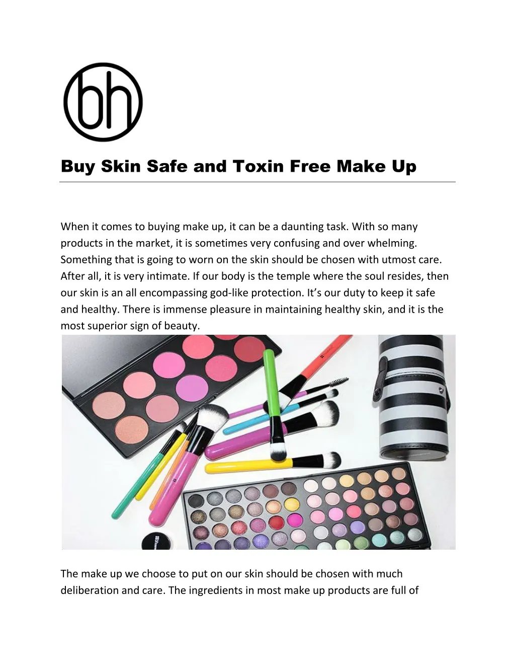 buy skin safe and toxin free make up
