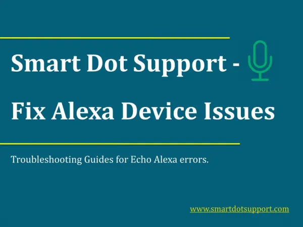 Troubleshoot Alexa Devices Issues 866-670-0113