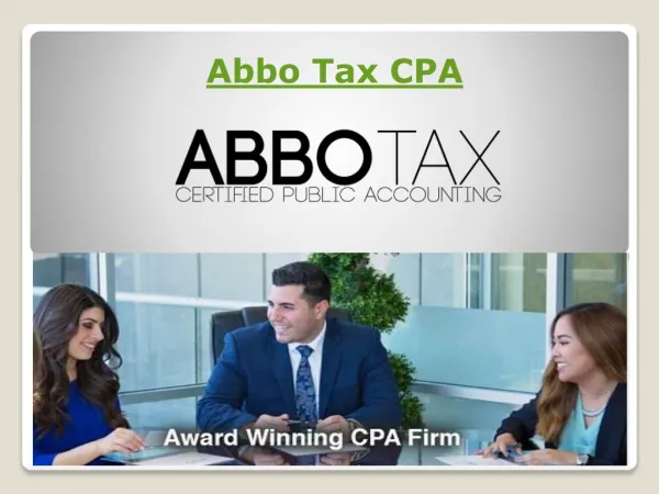 Cpa Tax Preparation Firm in California