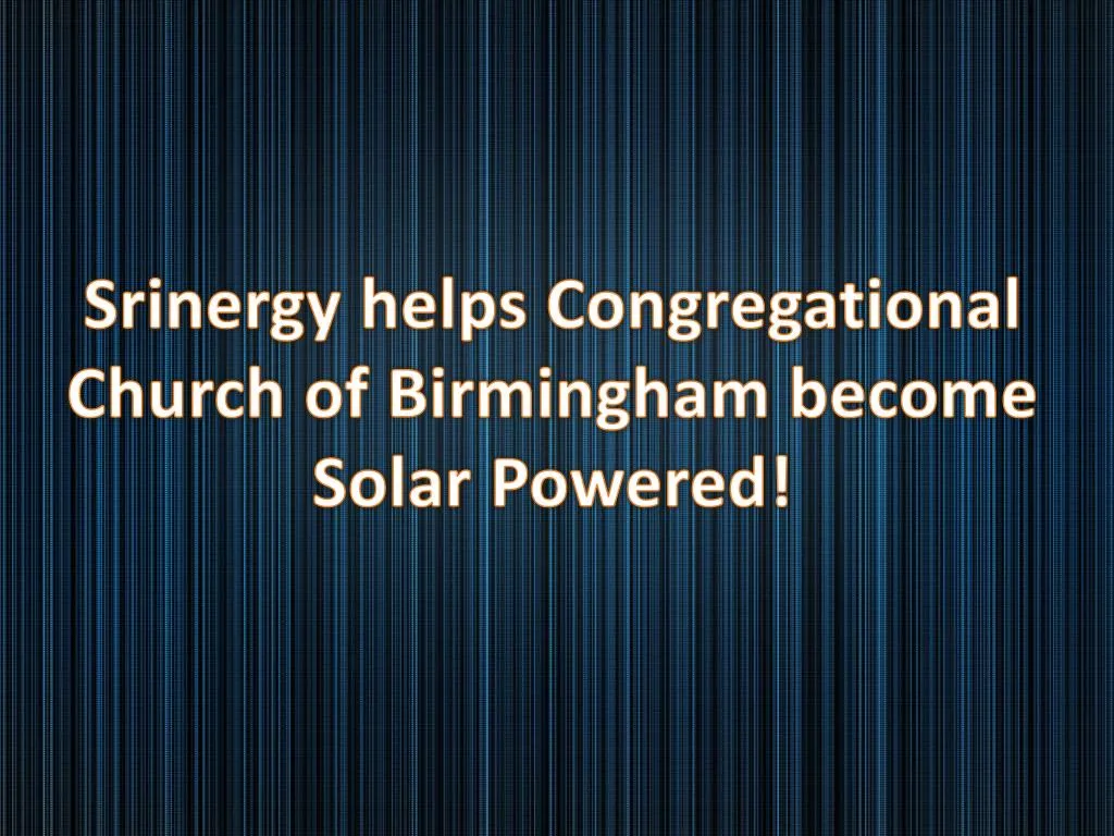 srinergy helps congregational church