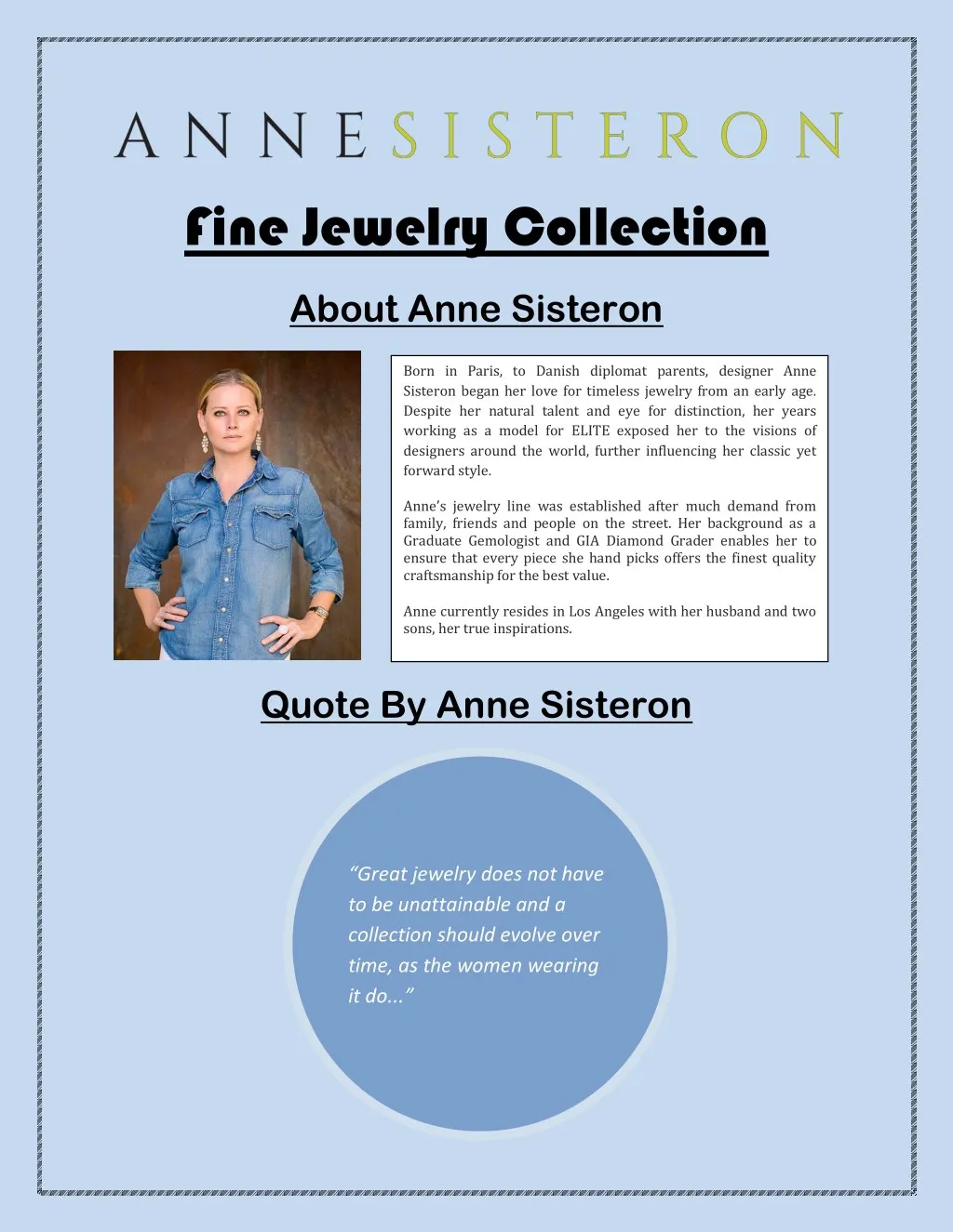 fine jewelry collection