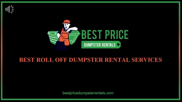 Roll Off Dumpster Service in Tampa - Best Price Dumpster Rentals