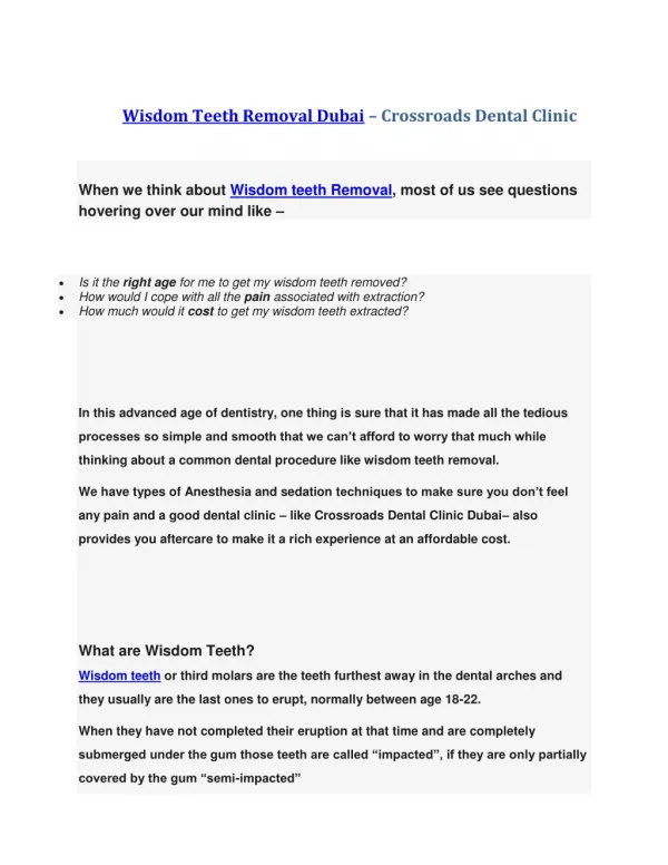 Oral Surgery Dubai,Wisdom Teeth Removal,Surgical extraction,Labial Frenectomy