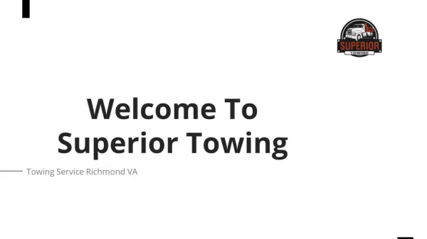 welcome to superior towing