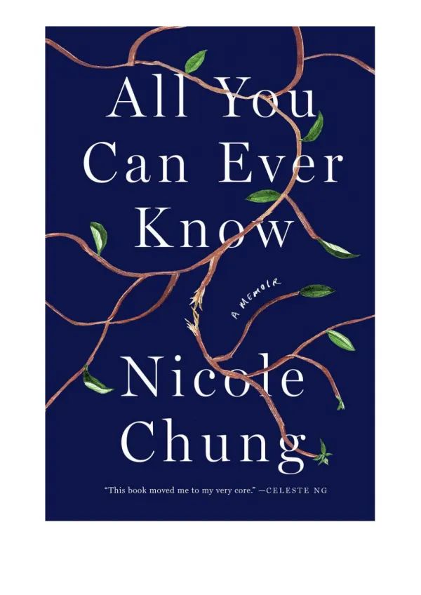 ?[PDF] Free Download All You Can Ever Know By Nicole Chung