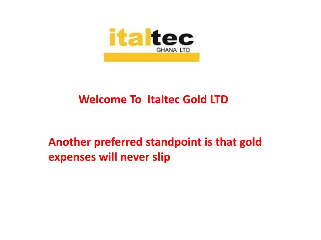 welcome to italtec gold ltd