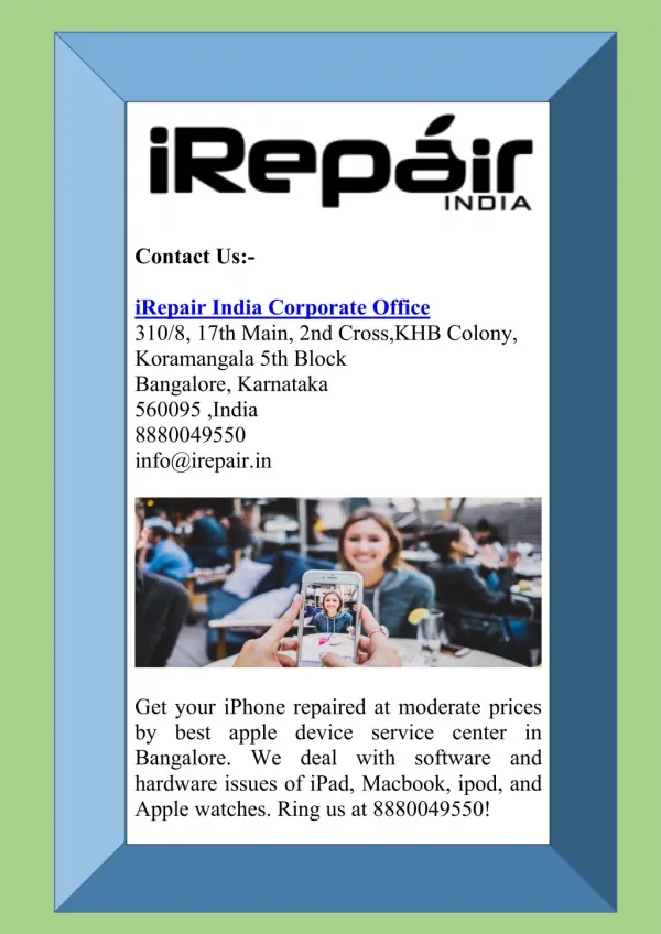 Best iPhone Repair Service Center in Bangalore