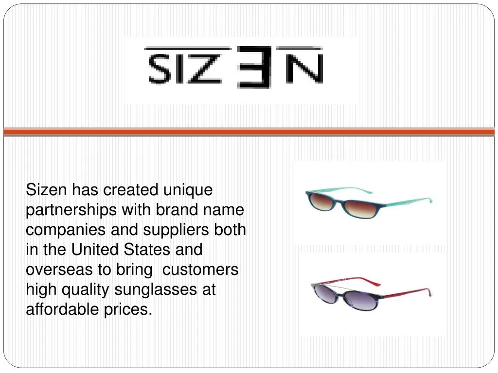 sizen has created unique partnerships with brand