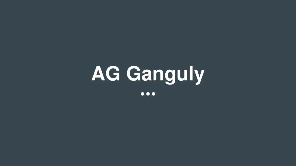 ag ganguly