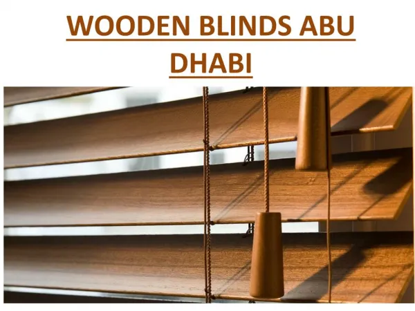 wooden blinds in abu dhabi