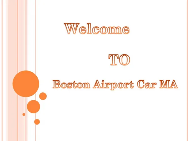 Private Airport Transportation Boston