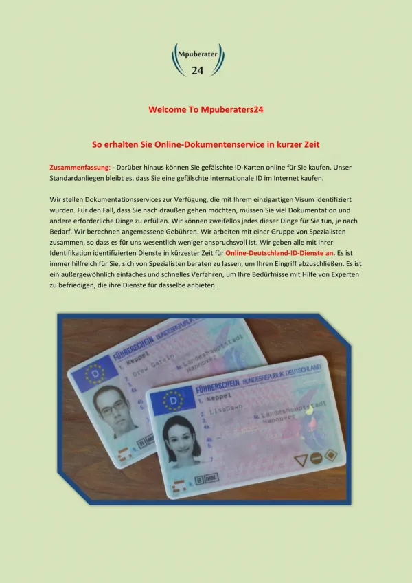Online-Deutschland-ID-Dienste an