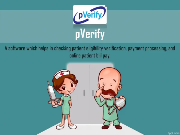Medicare Patient Eligibility Verification - pVerify