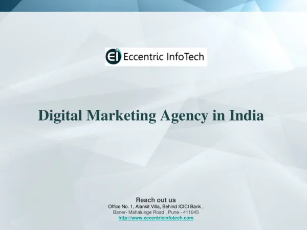 Digital Marketing Agency in India - Eccentric Infotech