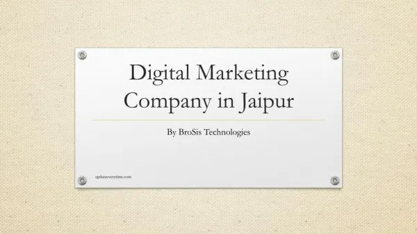 digital marketing company in jaipur - brosis technologies