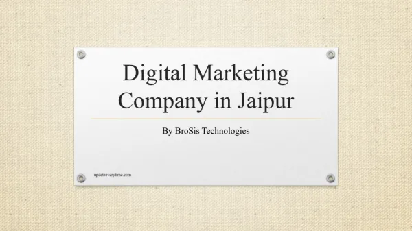 Digital marketing company in Jaipur