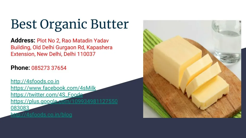 best organic butter