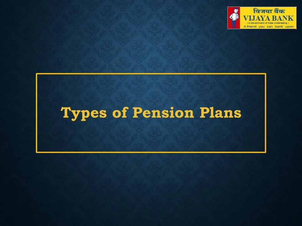 types of pension plans