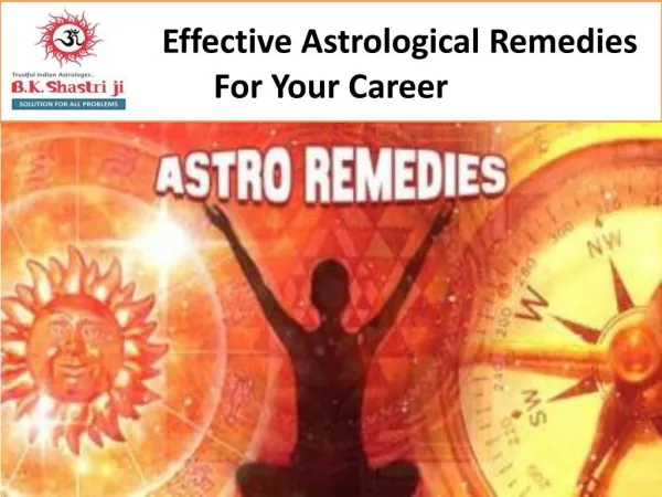 Effective Astrological Remedies For Your Career