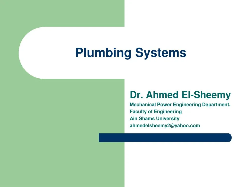plumbing systems