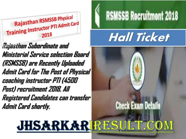 rajasthan rsmssb physical training instructor