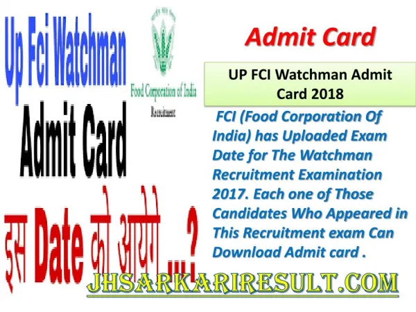 admit card