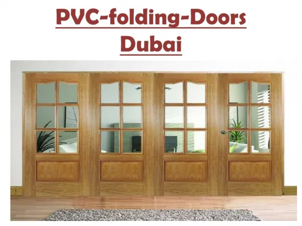 PVC folding Door Dubai
