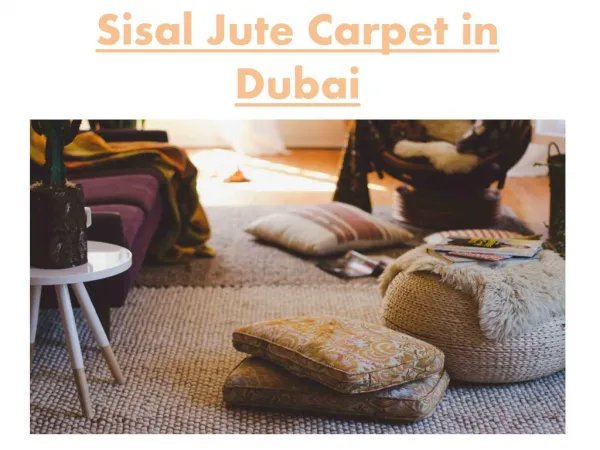 Sisal Jute Carpet Dubai
