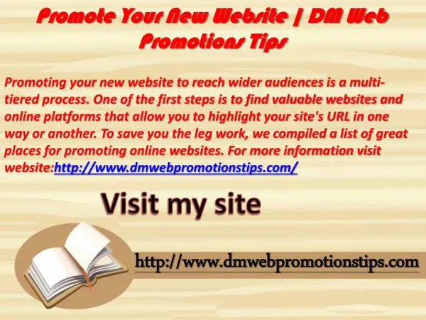 promoting your new website to reach wider
