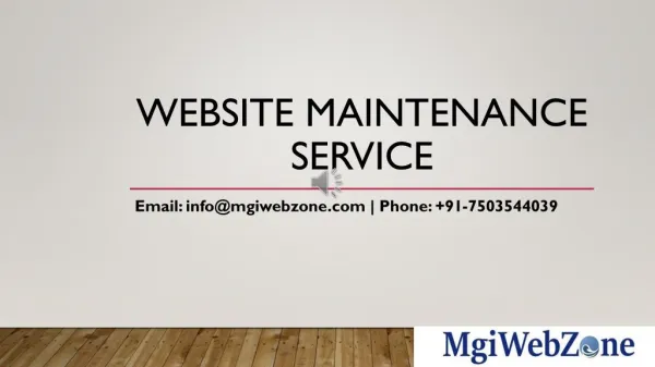 Website Maintenance Services in Delhi, India