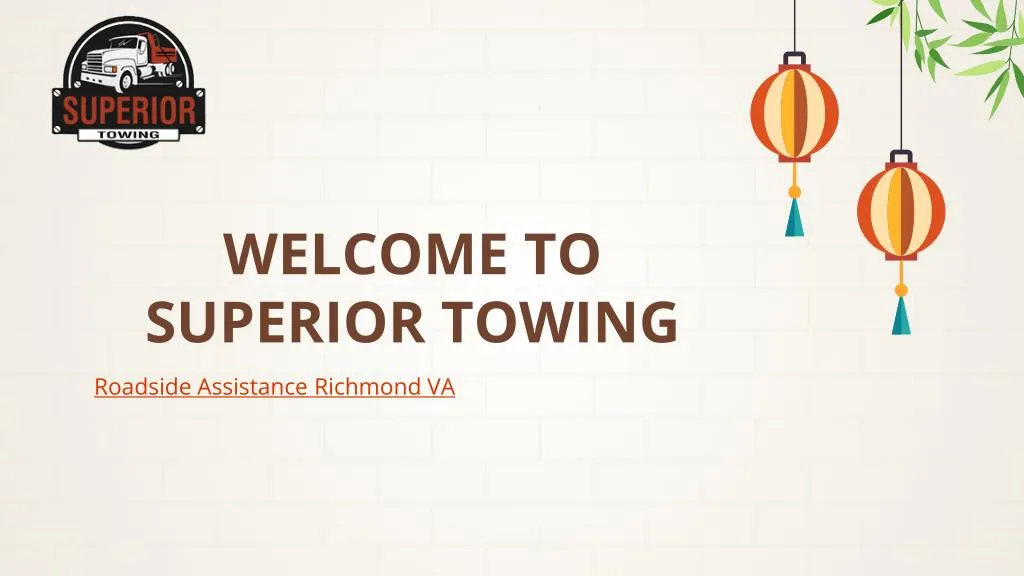 welcome to superior towing