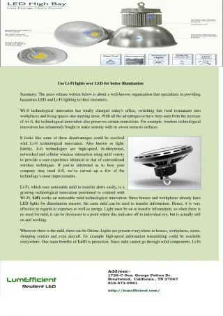 Li-Fi light - slide 1